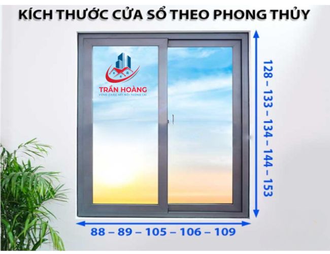 Kích thước cửa sổ theo phong thủy 