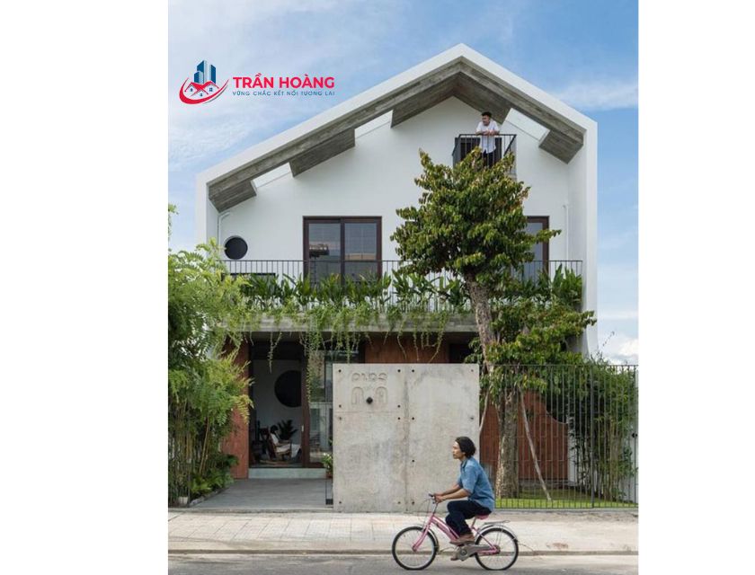 mẫu nhà 2 tầng có sân thượng