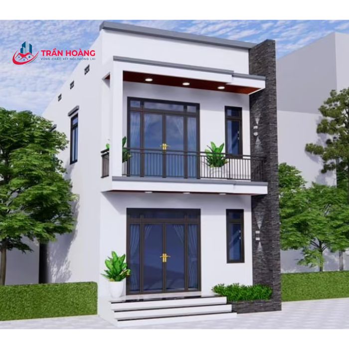 Bản vẽ nhà 2 tầng hiện đại 