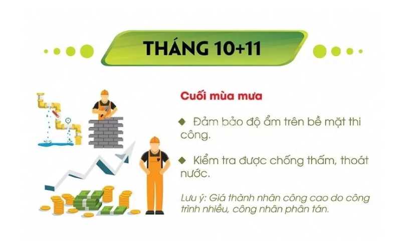 Có nên làm nhà tháng 10+11 hay không