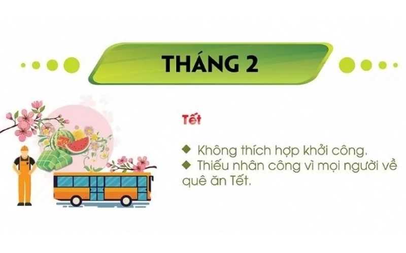 Có nên làm nhà tháng 2 hay không
