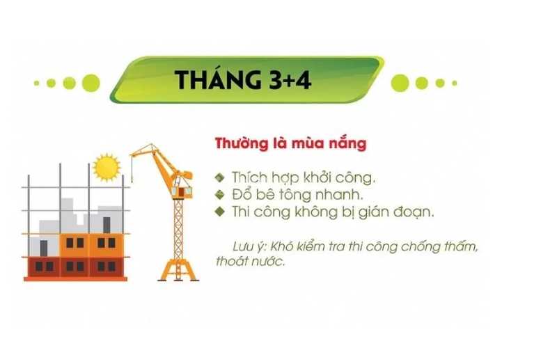 Có nên làm nhà tháng 3+ 4 hay không