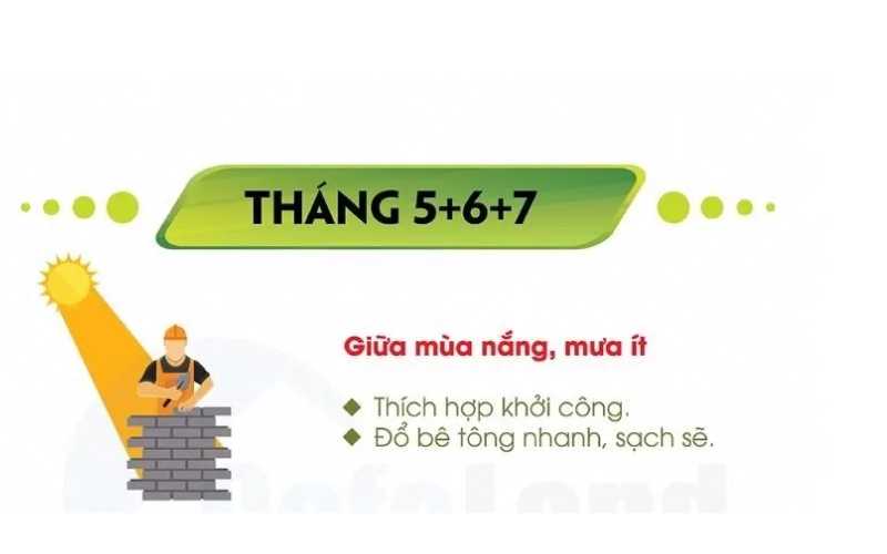 Có nên làm nhà tháng 5+6+7 hay không
