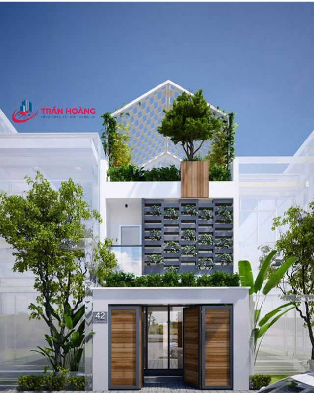 Không gian xanh tràn ngập trên sân thượng