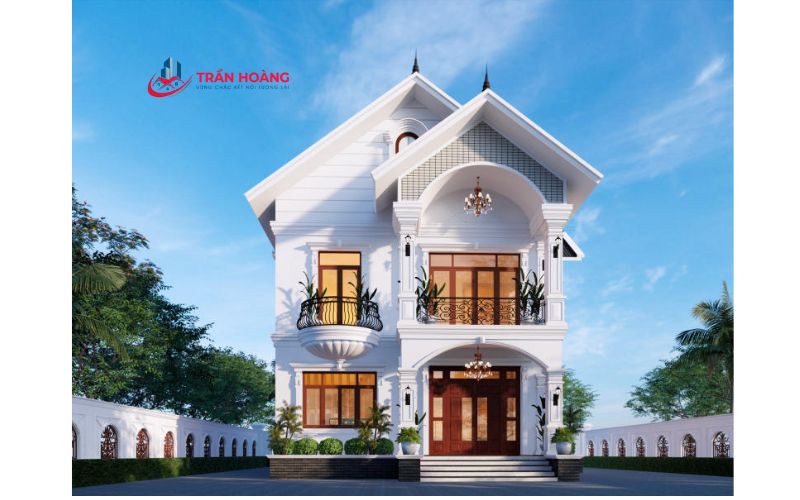 Nhà 2 tầng cổ điển