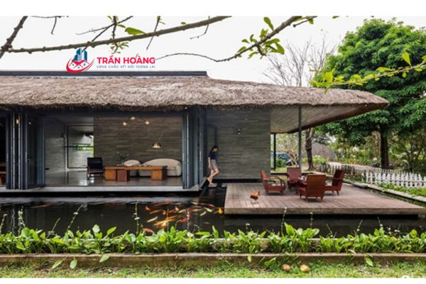 Nhà vườn mái bằng 1 tầng