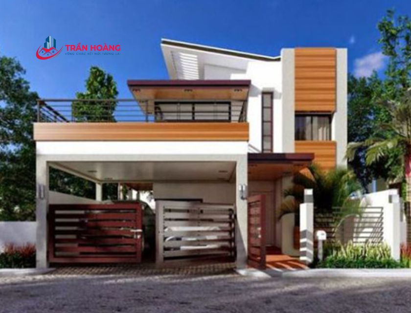 Những mẫu nhà 2 tầng có sân thượng