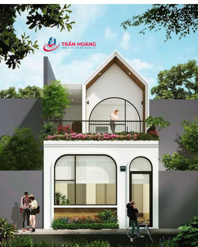 Tone màu trắng chủ đạo phong cách hiện đại