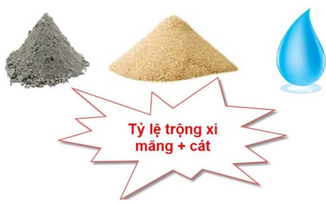 Tỷ lệ trộn cát và xi măng trong vữa xây dựng