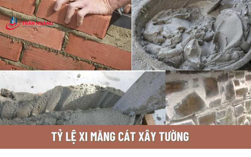 Tỷ lệ xi măng cát xây tường