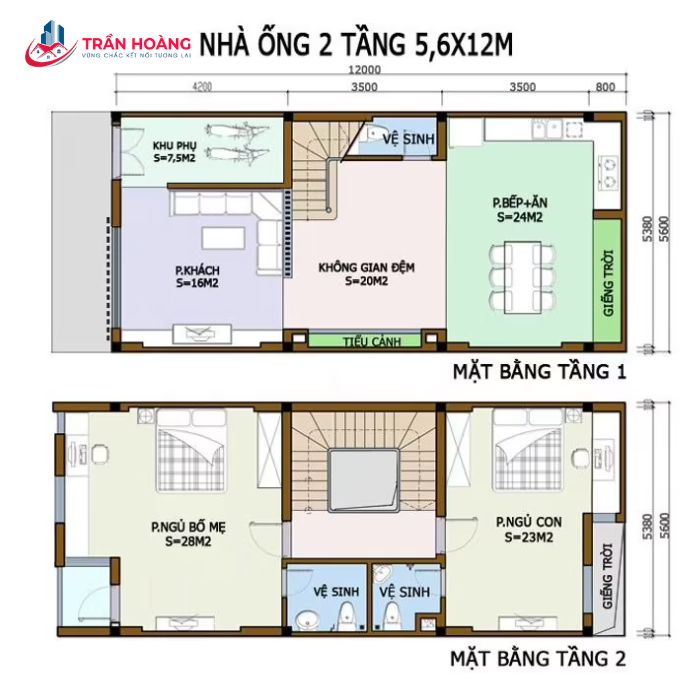 Ưu điểm của mẫu bản vẽ nhà 2 tầng