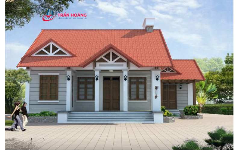 Thiết kế nhà 1 tầng 3 phòng ngủ đẹp diện tích 11mx16m