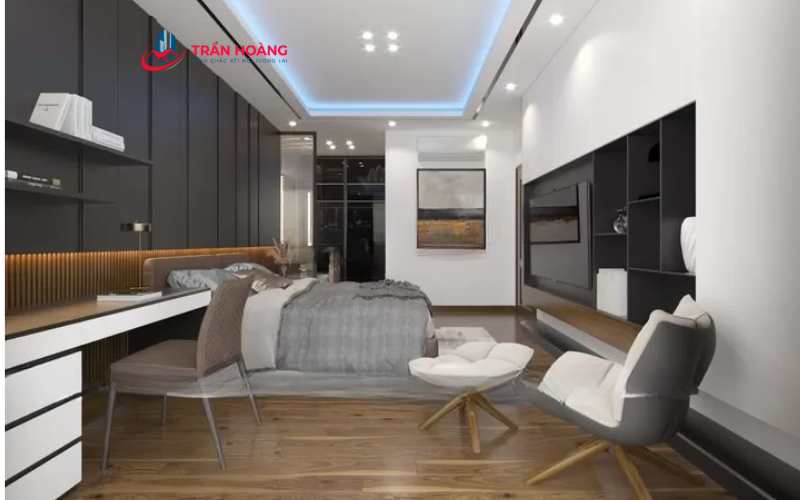 Biệt thự hiện đại sang trọng NT2102 có phòng ngủ đẹp mắt