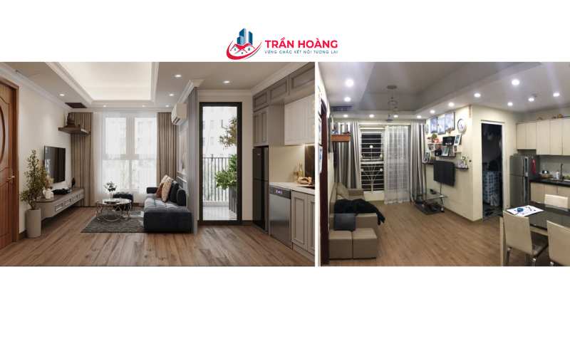 Cải tạo không gian phòng khách