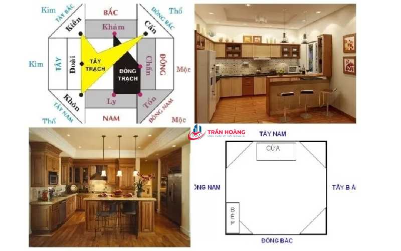 Nhà bếp đặt ở hướng Tây Bắc
