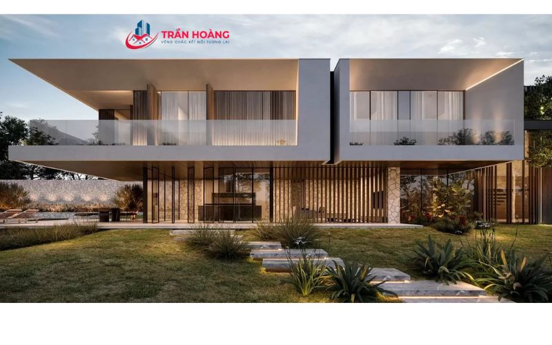 Thiết kế Villa có màu sơn hợp mệnh thổ